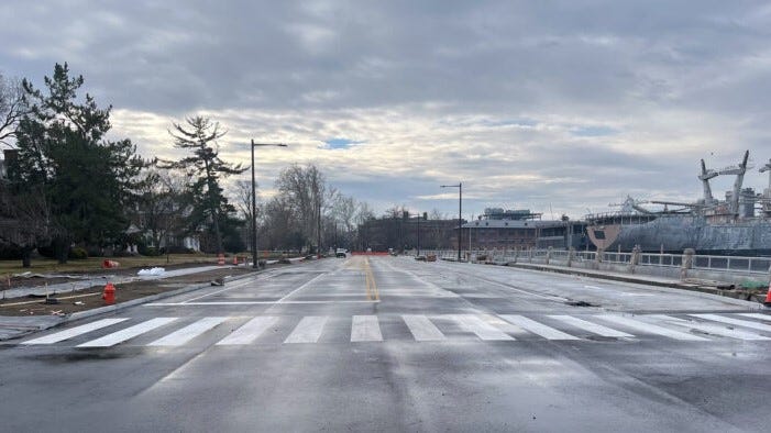 Broad Street through the Philadelphia Navy Yard