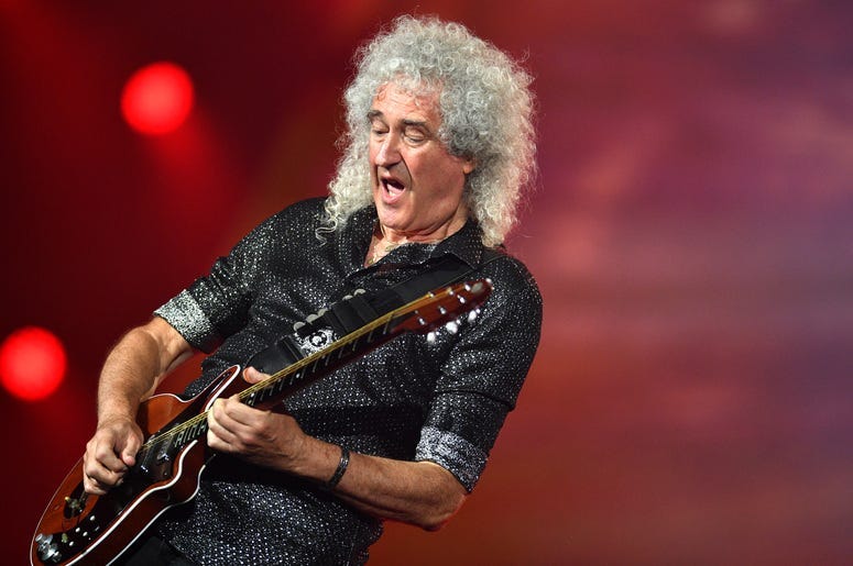 Lead guitarist Brian May of Queen 