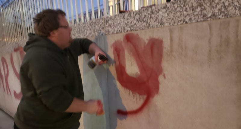 soldiers memorial vandalized