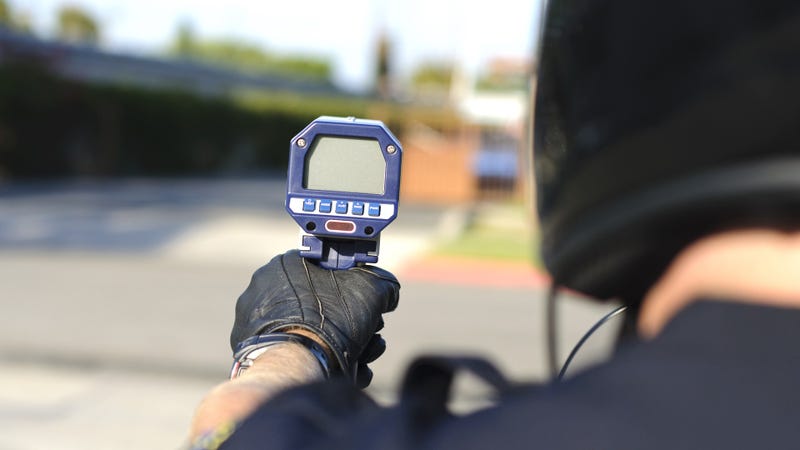 Radar gun - stock photo
