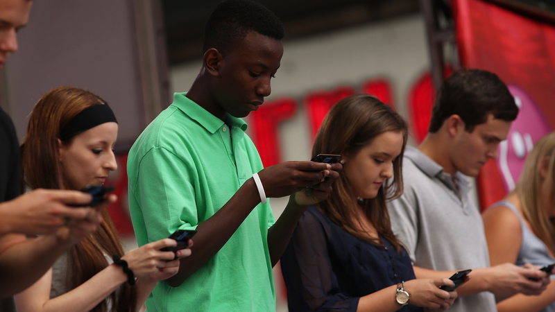 Teens texting