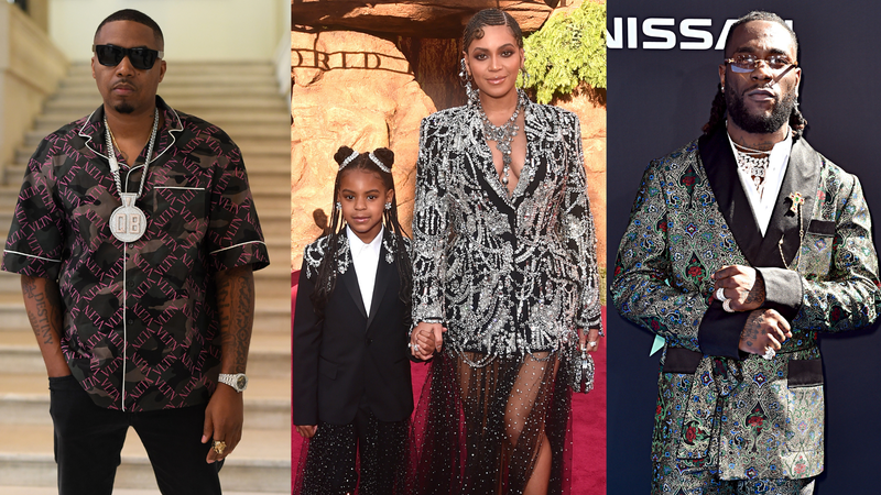 Nas, Blue Ivy, Beyoncé, Burna Boy