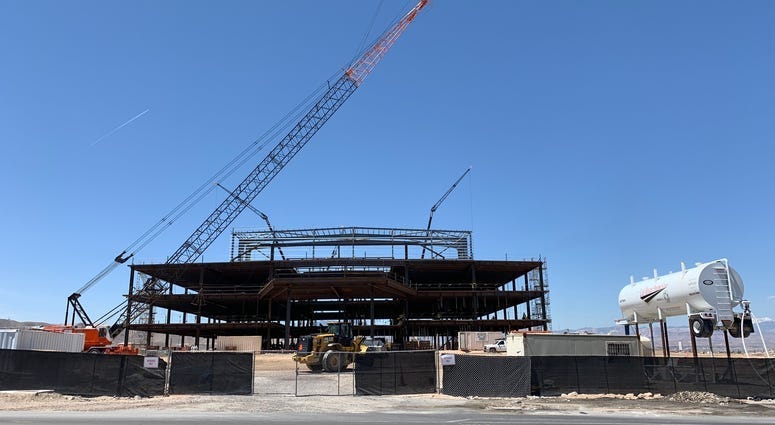 Construction of the Las Vegas Raiders' Headquarters In Henderson