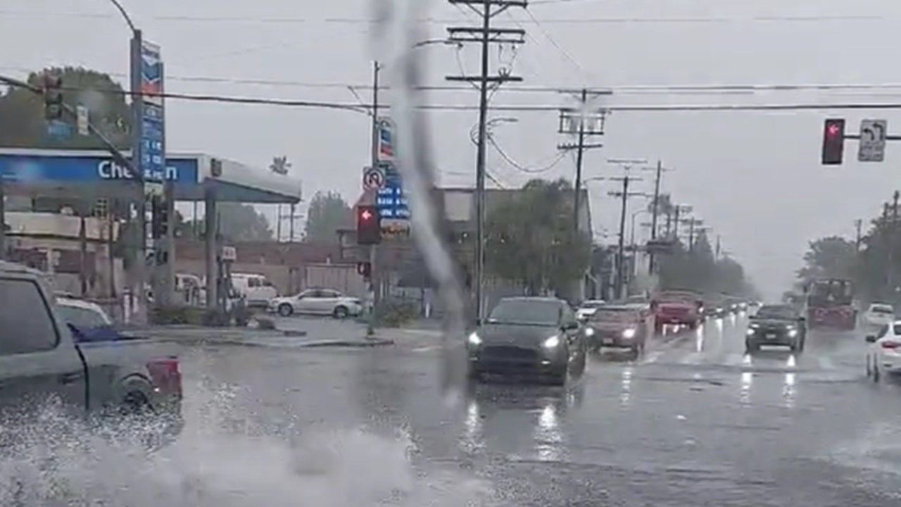 Rain douses much of Southland, prompts evacuation order in Orange County