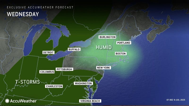 rain on the map