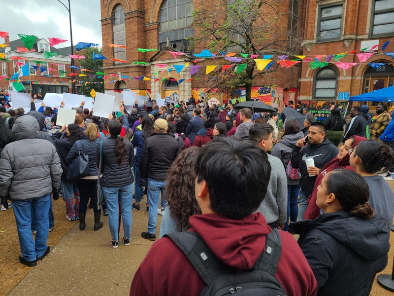 immigration rally participants