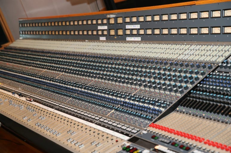 A view during Music Camp Studio Day with Ross Copperman and Carrie Underwood at Belmont University's Ocean Way Nashville Studios