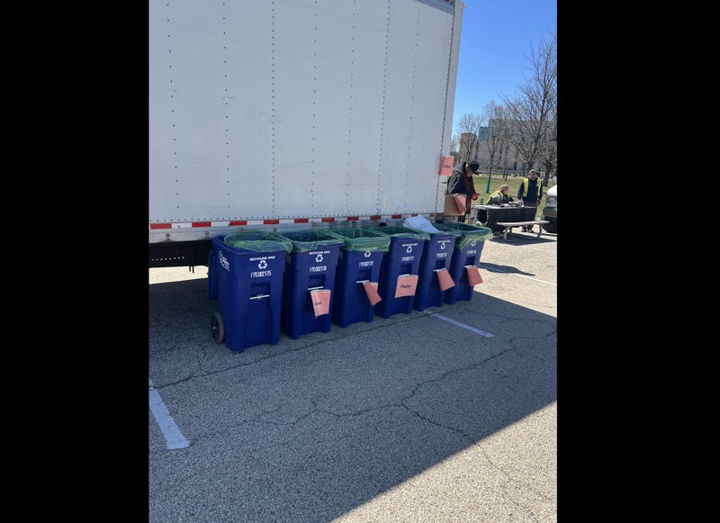 recycling cans