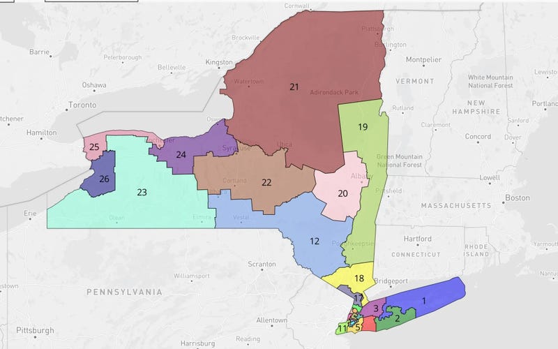New York congressional redistricting map