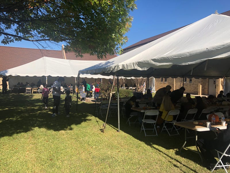 FILE: Gateway of Grace Ministries in Dallas hosts a Thanksgiving meal for Afghan refugees in November 2021. The group is preparing to welcome Ukrainian refugees to North Texas.