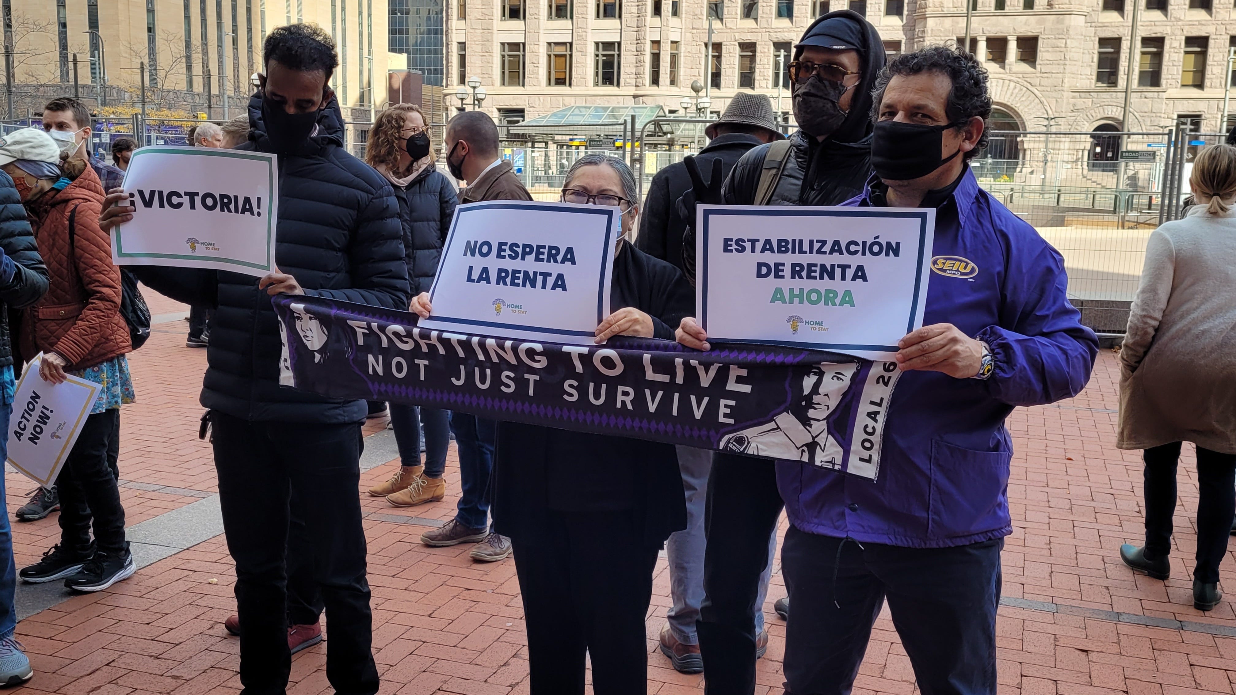 Activists in Minneapolis urge City Council to act on new rent control measures quickly