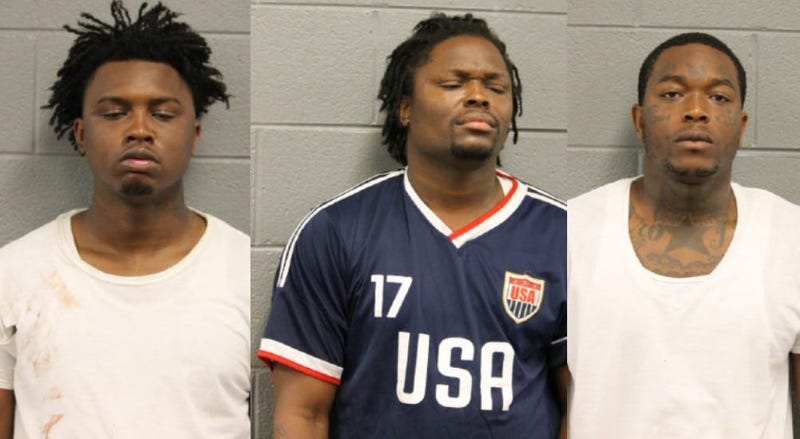 Kentrall Hayes (left); Darrell Crawford (center); Quincy Phillips (right)
