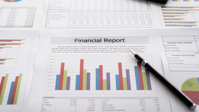 Financial report concept - stock photo
