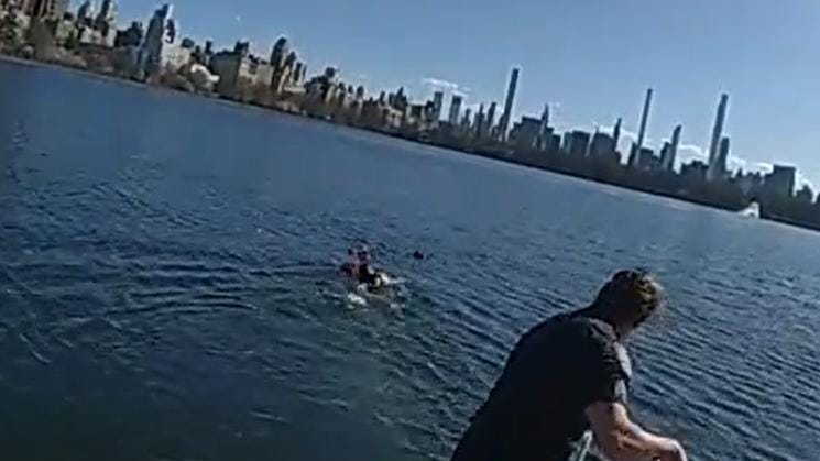VIDEO: Woman rescued from Central Park Reservoir