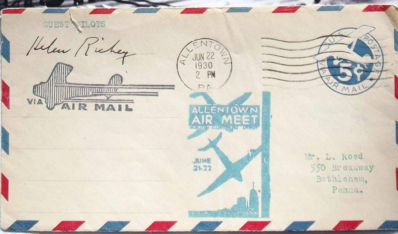 Mail from Helen Richey