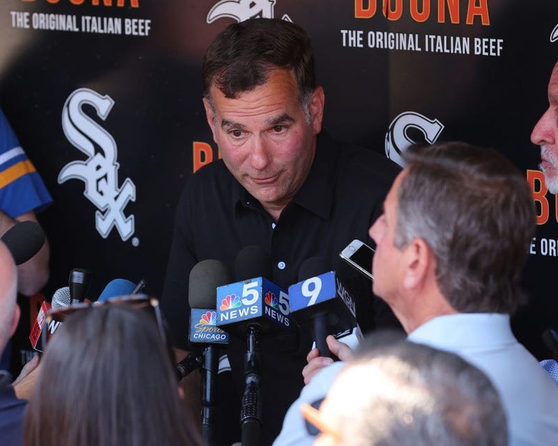 Rick Hahn in media scrum