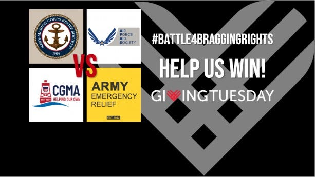 Military Aid Societies in a battle for bragging rights on Giving Tuesday