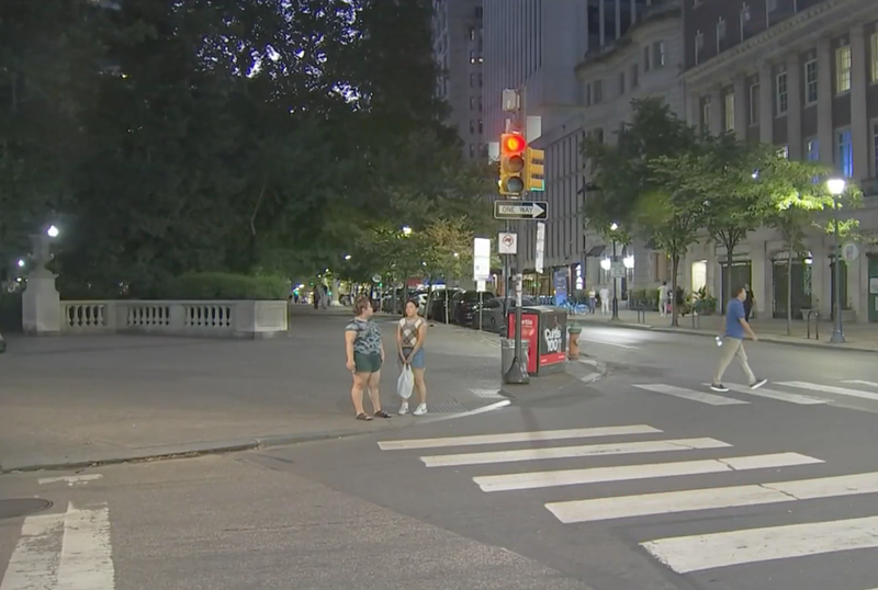 A corner block of Rittenhouse Square