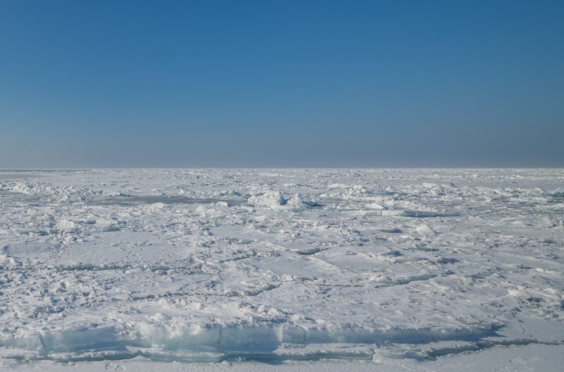 ice jams on the river