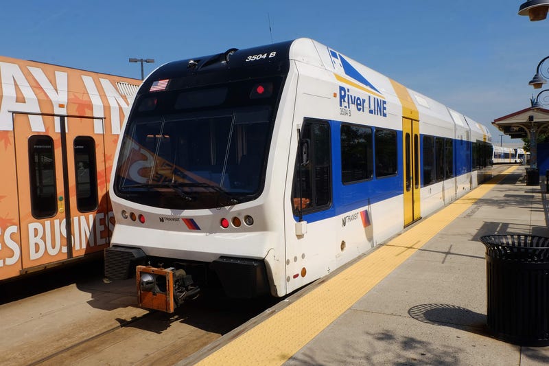 A River Line train