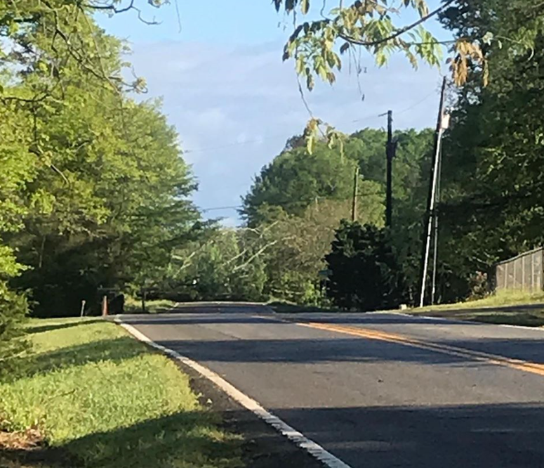 River Road in Piedmont blocked