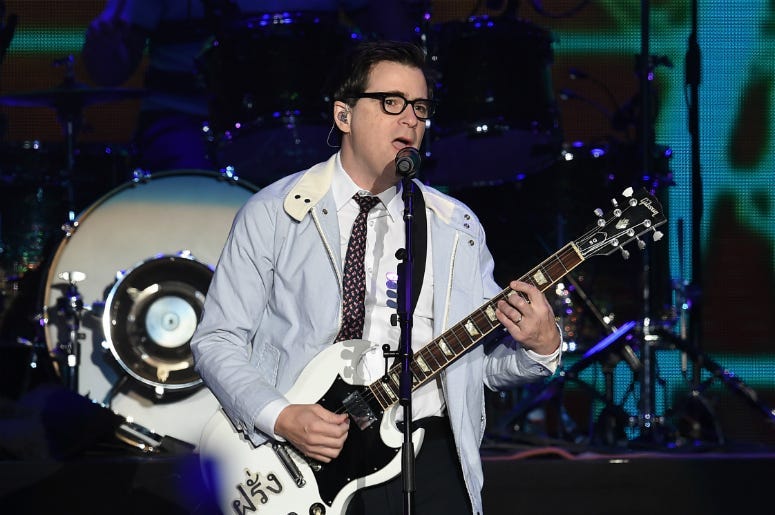 Rivers Cuomo of Weezer performs onstage during KROQ Almost Acoustic Christmas 2017