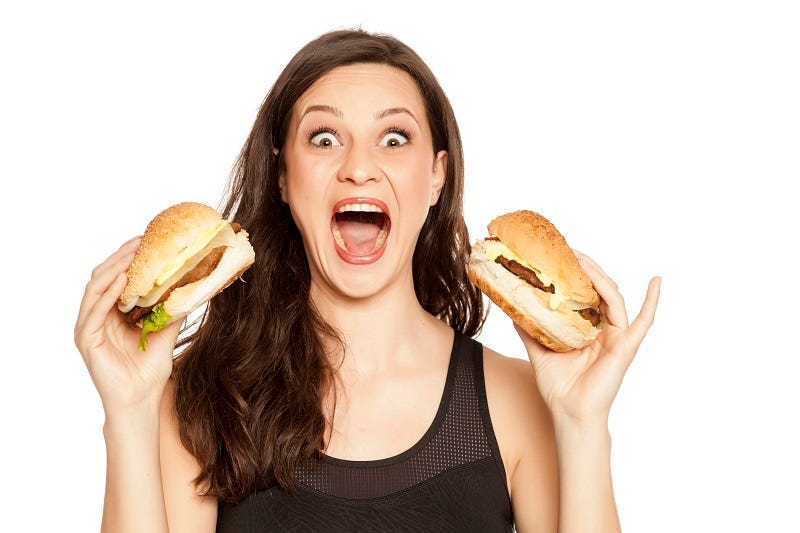 woman eating 