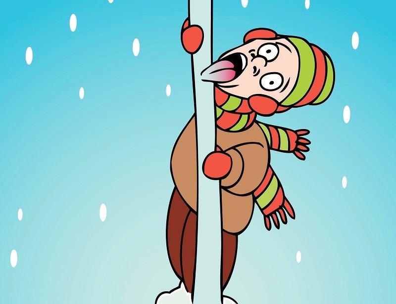 Stuck to Pole
