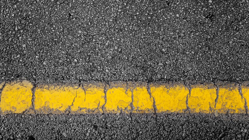 Close up of a highway