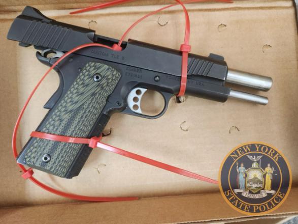 Tractor trailer driver's pistol