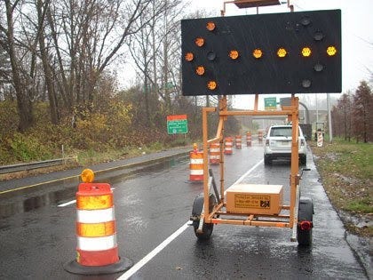 Roadwork. 