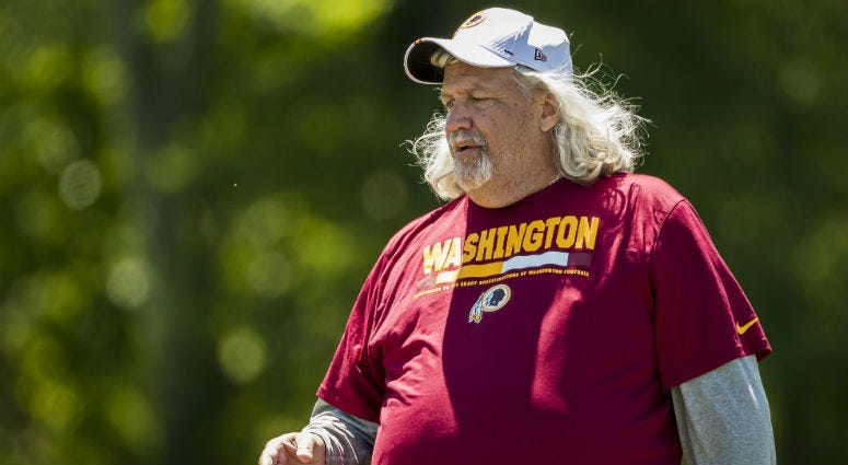 Redskins inside linebackers coach Rob Ryan
