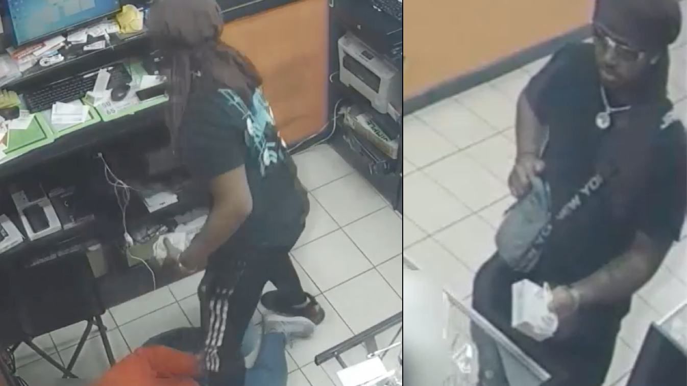 VIDEO: Man attacks worker in robbery at Brooklyn cellphone shop