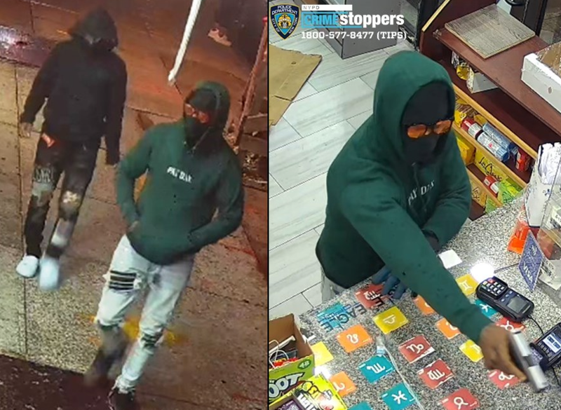 Police released surveillance footage Tuesday of two suspects
