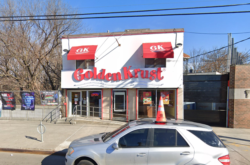 Golden Krust was the site of the second robbery in a string of crimes in the Bronx last month.
