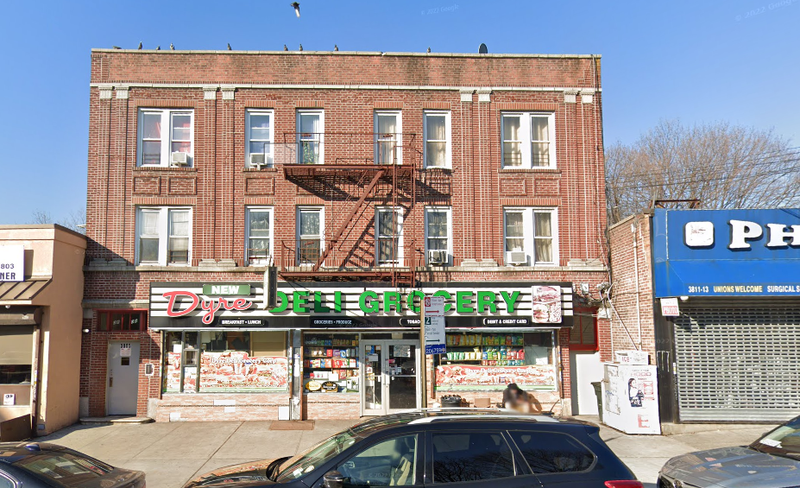 Dyre Deli was the site of the third robbery in a string of crimes in the Bronx last month.