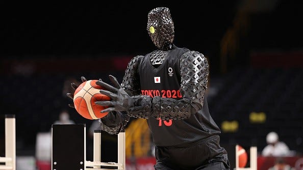 Olympic basketball robot brings out plenty of jokes, mostly about Ben Simmons