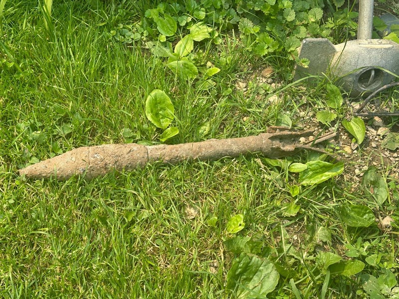 rocket on grass