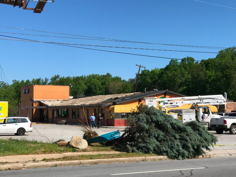 Roof Torn from Corona Mexican Restaurant