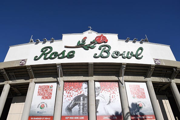 Rose Bowl in Pasadena, Calif. 