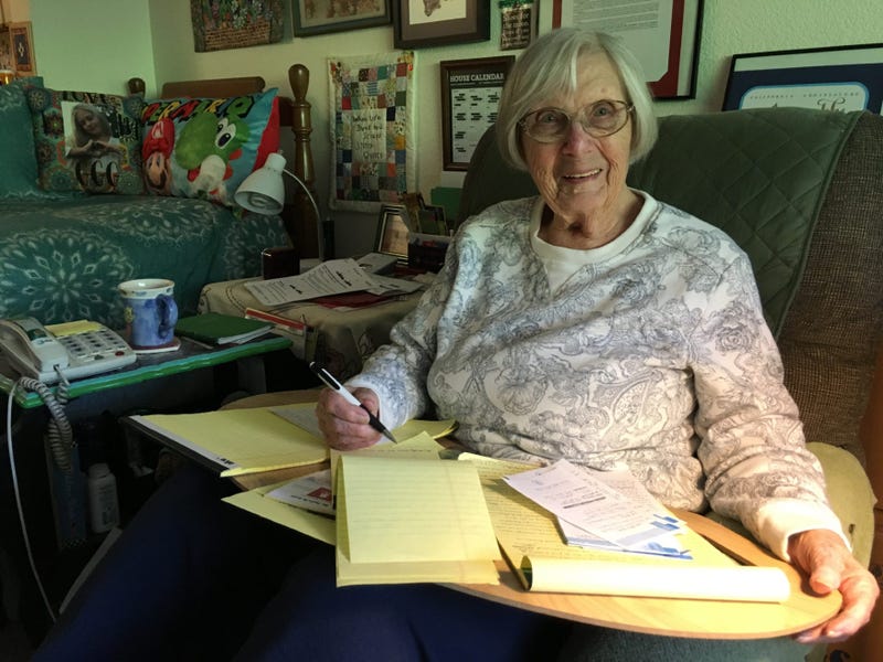 Phyllis McKee Gould of Marin County is on a quest to have Congress declare a national Rosie the Riveer day.