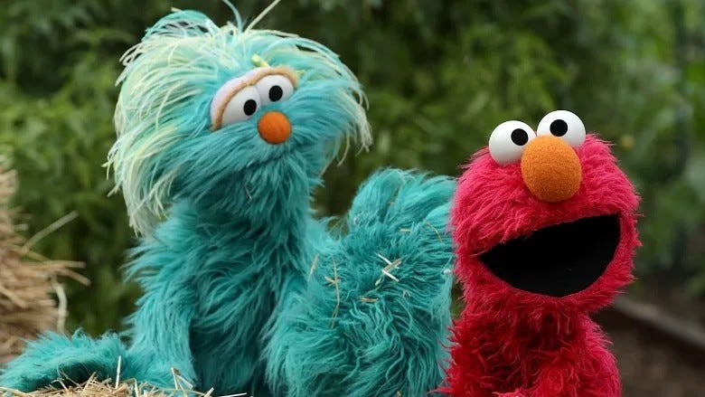 Sesame Street characters Rosita and Elmo