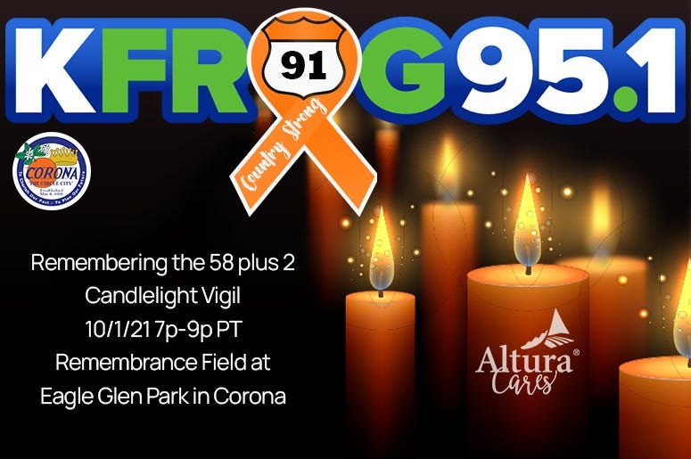 K-Frog and Corona host a candlelight vigil in remembrance of Route 91