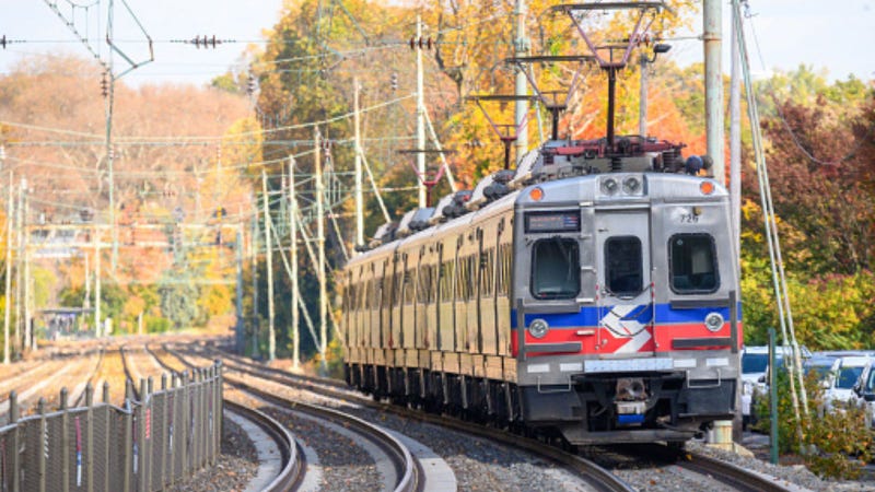 Paoli Thorndale Line - stock photo