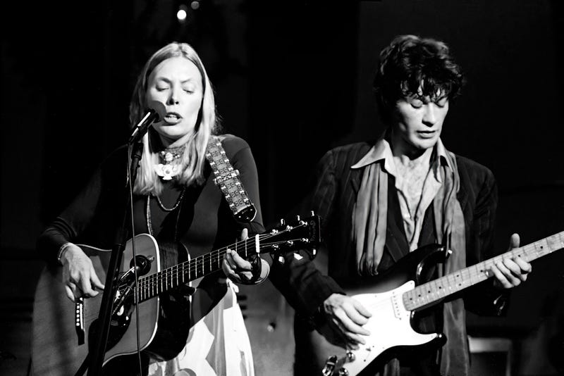 Joni Mitchell and Robbie Robertson