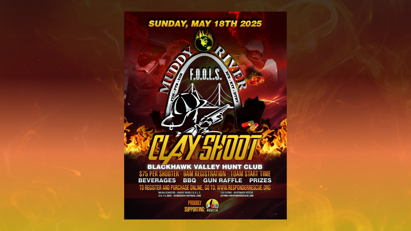 Responder Rescue Muddy River FOOLS Clay Shoot