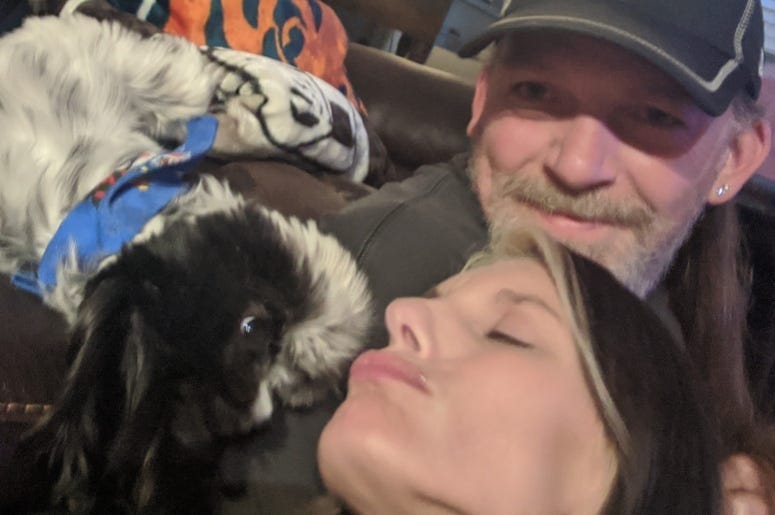 Rudy, honey Ted & Heather  family photo Jan 2020