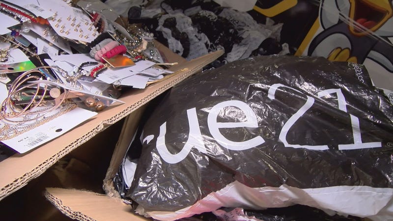 rue21 bag and merchandise