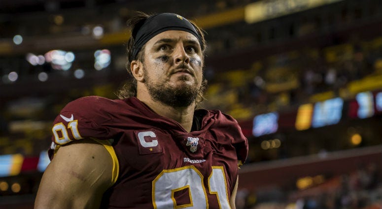 Ryan Kerrigan to miss first game of nine-year NFL career
