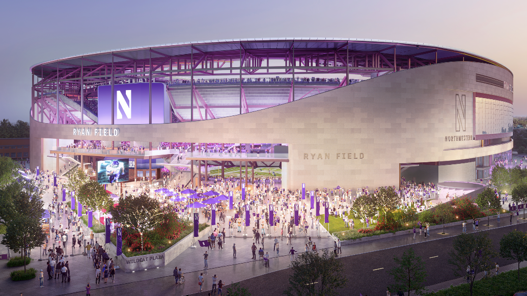 Northwestern’s Ryan Field rebuild takes a hit from Evanston residents, business owners